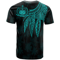 Samoa Custom T shirt Polynesian Wings (Turquoise) - Polynesian Pride