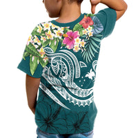 Papua New Guinea Polynesian T Shirt Summer Plumeria (Turquoise) - Polynesian Pride