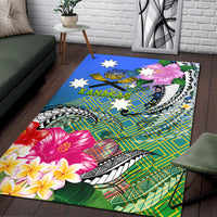 South Sea Islanders Kanakas Hibiscus Polynesia Area Rug - LT2 - Polynesian Pride