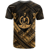Vanuatu Custom Polynesian T Shirt Vanuatuan Gold Seal Camisole Hibiscus Style - Polynesian Pride