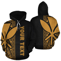 Polynesian Hawaii (Kanaka Maoli) Custom Hoodie Yellow Line Unisex Yellow - Polynesian Pride