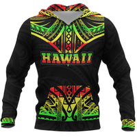 Polynesian Hawaii All Over Hoodie Reggae Turtle Unisex Reggae - Polynesian Pride