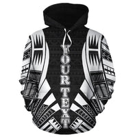 Nauru Polynesian Custom Hoodie Black Tattoo - Polynesian Pride