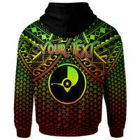Polynesian Yap Custom Hoodie Reggae Vintage Polynesian Patterns - Polynesian Pride