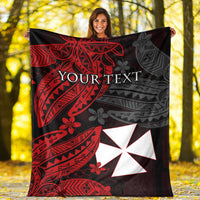 (Custom Personalised) Wallis and Futuna Premium Blanket Enjoy Polynesian Flowers LT13 - Polynesian Pride