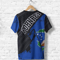 Pohnpei T Shirt Pohnpei Flag Grunge Special - Polynesian Pride