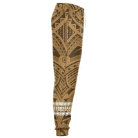 Hawaii Kanaka Map Gold Kakau Joggers - Polynesian Pride