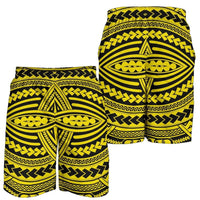 Polynesian Seamless Yellow Men's Short - Polynesian Pride