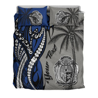 Nauru Custom Personalized Bedding Set - Classical Coconut Tree - Polynesian Pride