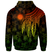 Marshall Islands Hoodie Polynesian Wings (Reggae) - Polynesian Pride