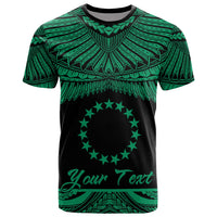Cook Islands Polynesian Custom T Shirt Polynesian Pride Green Version Unisex Green - Polynesian Pride