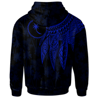 Chuuk Custom Hoodie Polynesian Wings (Blue) - Polynesian Pride
