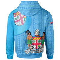 Fiji Polynesian Hoodie Fiji Flag - Polynesian Pride