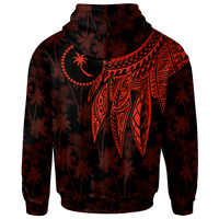 Chuuk Custom Hoodie Polynesian Wings (Red) - Polynesian Pride