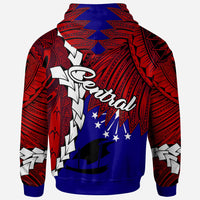 Papua New Guinea Central Province Polynesian Hoodie Tribal Wave Tattoo - Polynesian Pride