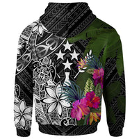 Kosrae Hoodie Turtle Plumeria Banana Leaf - Polynesian Pride