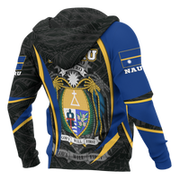 Nauru Polynesian Zip up Hoodie Nauru Spirit (Original) - Polynesian Pride