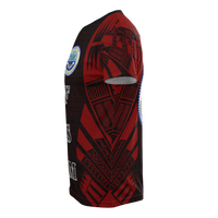 Federated States of Micronesia T Shirt F S M Seal Polynesian Tattoo Red Style - Polynesian Pride