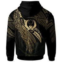 Samoa Polynesian Zip Hoodie Legend Gold Version - Polynesian Pride