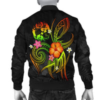 Tonga Polynesian Personalised Men's Bomber Jacket - Legend of Tonga (Raggae) - Polynesian Pride