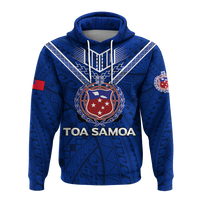 Toa Samoa Rugby Hoodie Samoan Warrior Pride LT12 - Polynesian Pride