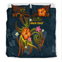 Fiji Polynesian Personalised Bedding Set - Legend of Fiji (Blue) - Polynesian Pride