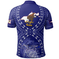 American Samoa Polynesian Polo Shirt American Samoa Flag with Polynesian Tattoo - Polynesian Pride