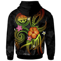 Federated States of Micronesia Polynesian Zip up Hoodie Legend of FSM (Reggae) - Polynesian Pride