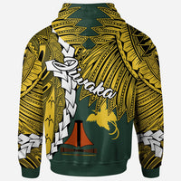 Papua New Guinea Jiwaka Province Polynesian Zip Hoodie Tribal Wave Tattoo - Polynesian Pride