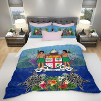 Fiji Bedding Sets - Fijian patterns ver1 Blue - LT20 - Polynesian Pride