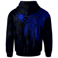 The Philippines Hoodie Polynesian Wings (Blue) - Polynesian Pride