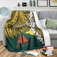 Papua New Guinea Jiwaka Province Polynesian Custom Personalised Blanket - Tribal Wave Tattoo - Polynesian Pride