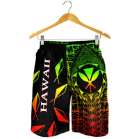 Hawaii Men Shorts - Kanaka Maoli Rocket Style(Reggae) - Polynesian Pride