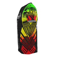 Marquesas Islands T Shirt Marquesas Islands Tiki Face Polynesian Tattoo Reggae Style - Polynesian Pride