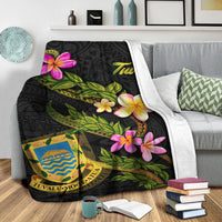 Tuvalu Polynesian Blanket - Plumeria Tribal - Polynesian Pride