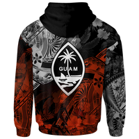 Guam Polynesian Zip up Hoodie Vintage Polynesian - Polynesian Pride