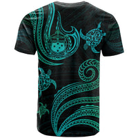 Samoa Custom T Shirt Polynesian Turtle With Pattern - Polynesian Pride