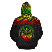 Marshall Islands Polynesian ll Over Hoodie Wd Koju - Polynesian Pride