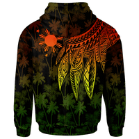 The Philippines Custom Hoodie Polynesian Wings (Reggae) - Polynesian Pride