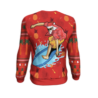 Hawaii Christmas Sweatshirt - Santa Claus Surfing Hawaiian Sweatshirt - Polynesian Pride