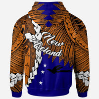 Papua New Guinea New Ireland Province Polynesian Zip Hoodie Tribal Wave Tattoo - Polynesian Pride