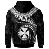 Wallis and Futuna Polynesian Zip up Hoodie Wallis and Futuna Waves (White) - Polynesian Pride