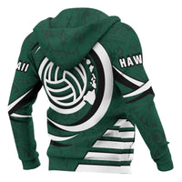 Polynesian Hawaii Hoodie Volleyball Hawaii Map - Polynesian Pride