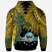 Papua New Guinea Hela Province Polynesian Zip Hoodie Tribal Wave Tattoo - Polynesian Pride