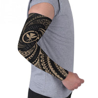 Polynesian Hawaii Arm Sleeve - Gold Tribal Wave - Polynesian Pride