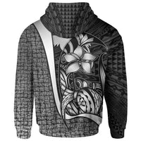 Papua New Guinea Polynesian Hoodie White Turtle with Hook - Polynesian Pride