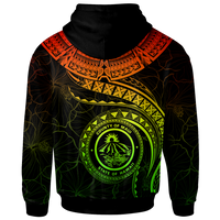 Polynesian Hawaii Hoodie Maui Polynesian Waves (Reggae) - Polynesian Pride