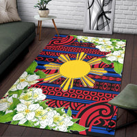 Philippines Area Rug - Jasmine Flower Style - Polynesian Pride