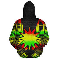 Nauru Polynesian Custom Hoodie Reggae Tattoo - Polynesian Pride