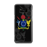 Cook Islands Phone Case - Coat Of Arms Samsung Galaxy S8 Plus Black One Style - Polynesian Pride